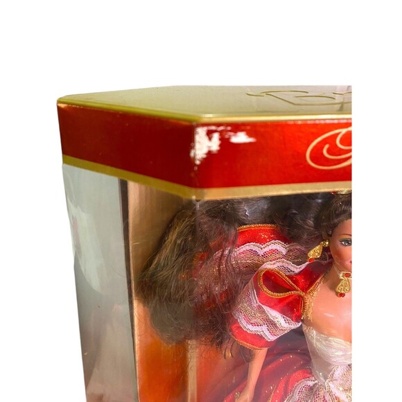 Vintage 1997 Holiday Barbie Doll 17832 Green Eyes New In Box - Picture 10 of 11